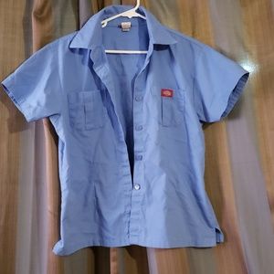 Dickies button down blue shirt